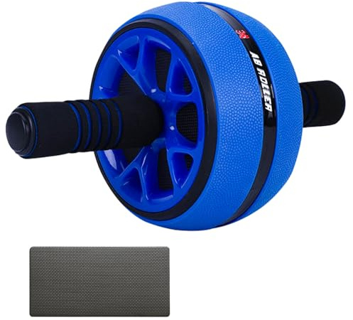 Dalekana Ab Wheel Roller, Exercise Abdominal Wheel Fitness, Work-out Strength-Training Roller, 12W, Blue