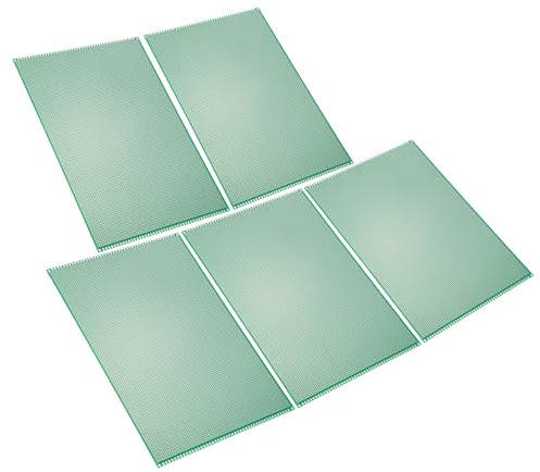 PATIKIL 7.9 x 11.8 PCB Board Circuit, 5 Pcs Single Sided Prototype Solder Boards for DIY Soldering and Electronic Project Circuit Boards Solderable Breadboard, Green