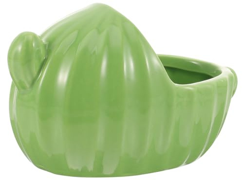 Alasum Keramik Hamster Badewanne Grün Sandbad Box Stabil Für Kleine Haustiere Wie Hamster Igel Kaninchen Multifunktional Täglicher Gebrauch Badezimmer