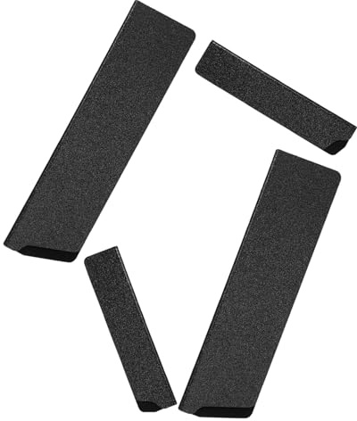 BESPORTBLE Funda para Cuchillos de Cocina de Plástico Negro Flocado Protector de Filo Rectangular Portátil 4 Piezas 5 y 8 para Chef Almacenamiento Seguro y Resistente a Arañazos