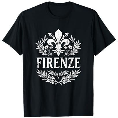 Firenze Firenze Giglio Fiorentino Vintage Italia Souvenir Maglietta