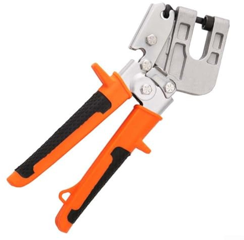 Pinza perforatrice con pinza crimpatrice a doppia mano per intonacatura di cartongesso, costruzioni metalliche per lavori industriali in acciaio leggero