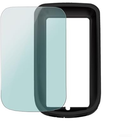 Custodia protettiva in silicone per cronometro per bicicletta, compatibile con BSC100S, custodia per computer da bicicletta, con pellicola per schermo, per ciclismo su strada e mountain bike, colore