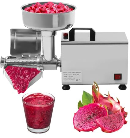 Macchina elettrica del colino del pomodoro, 450W del filtro dell'alimento per puree, macchina della salsa per pomodoro, fragola e mirtillo, motore di rame ad alta efficienza, 50 kg/h