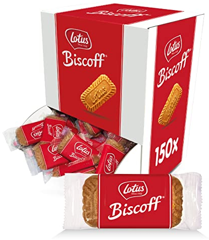 Lotus Biscoff | Biscotto Caramellato | 150 Biscotti Confezionati Singolarmente | Ingredienti di Origine Naturale | Vegano | 150 x 1 | 938g