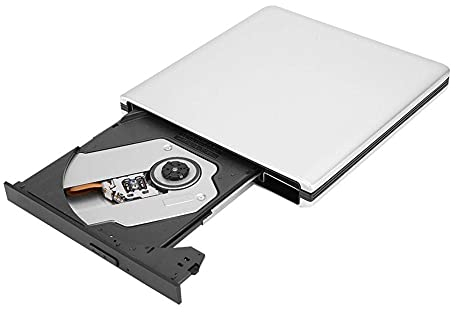 ASHATA Blu-ray USB 3.0 Burner,USB3.0 Blu-Ray Laptop PC External Optical Drive Disc Burner DVD CD BD Writer Recorder,Blueray Disc Rome 3D Drive BD DVD for Desktop/Notebook