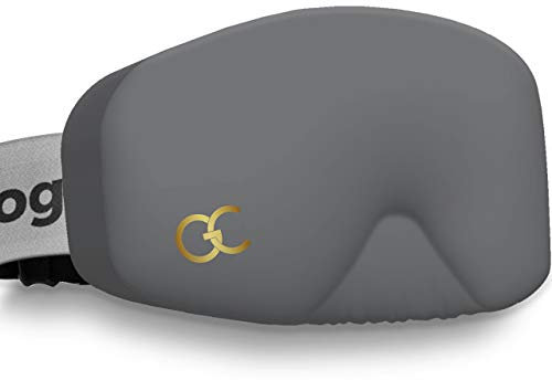 GogglesCover Ski Goggles Protective Cover, Protective Goggle Cover Portable, Ski Goggle Cover Sleeve Anti-Scratch, Ski Goggles Accessories, Ski Equipment, Grey