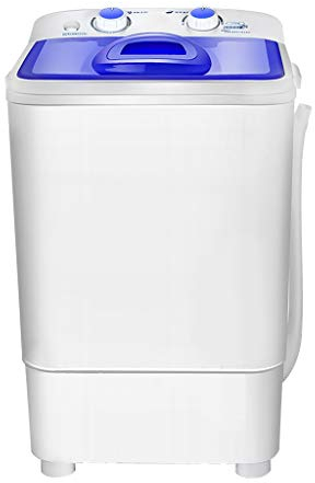 YXCKG Lavatrice Compatta, Lavatrice Portatile, Mini Lavatrice Centrifuga, Asciugatrice Centrifuga, Lavare I Vestiti per Adulti per Bambini, Camere College Campeggio Camper al Coperto (Color : Blue)