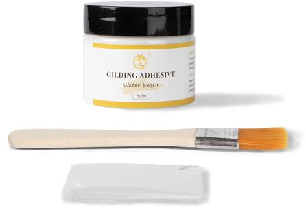 KIRIN blattgold kleber anlegemilch, 50ml Wasserbasis kleber für blattgold, Vergoldungskleber für Kunsthandwerk, Kunst, Holz