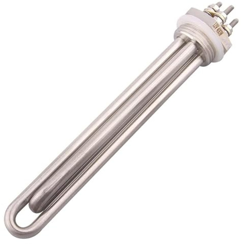 Heizelement Edelstahlflansch mit Silikonring 2U 36V 1200W 1 (DN25)33mm BSP