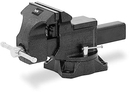 MSW MSW-SBV150 Tischschraubstock Spannweite 150 mm Backenbreite 150 mm Parallelschraubstock Schraubstock für Werkbank