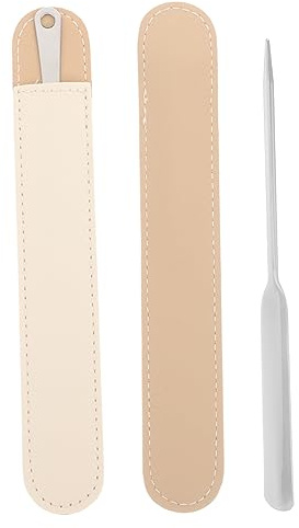 1 Set Powder Foundation Leather Palette Stainless Steel