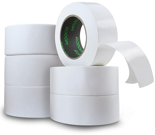 RODOPI CarpetFix - Cinta adhesiva de doble cara para alfombras, extrafuerte, 50 mm x 25 m, doble cara, 0,25 mm de grosor, para alfombras