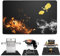 100 x 180 cm Alfombra Barbacoa Exterior, Alfombrilla Protectora para Suelo, Resistente al Calor hasta 1800 °F, Alfombrilla Protectora ignífuga, Alfombra para Barbacoa de Gas y parrill