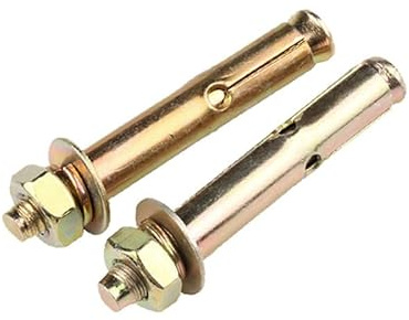 ORANXIN M14 x 120mm 2 Pcs Zinco placcato Bulloni di espansione per Calcestruzzo Parete Fissaggio Bullone di ancoraggio Esterno Tubo di espansione Esplosione a strappo Viti