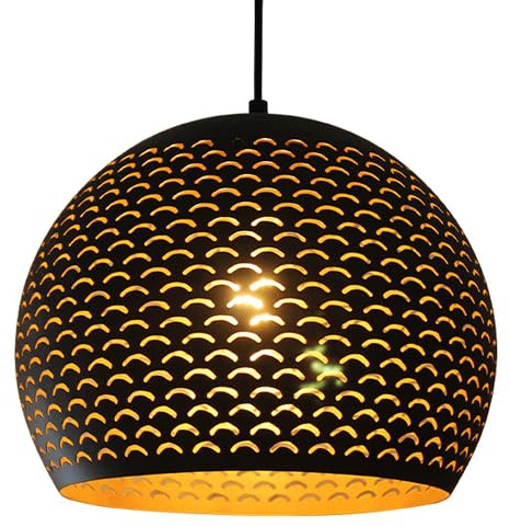 ZGDHWCR Pantalla de luz colgante creativa y personalizada, lámpara colgante de hierro de estilo americano, lámpara de araña de una sola cabeza con fuente de luz E27, accesorios de iluminación de techo