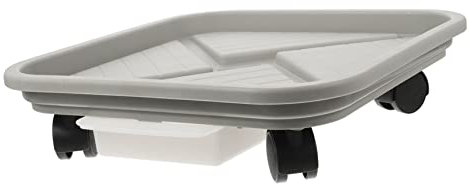 KONTONTY Carrito De con Ruedas Bandeja Móvil para Soporte para Flores y Árboles para Interior y Exterior De Mover y Utilizar