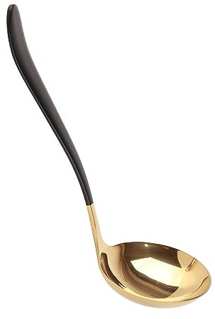 7.5 Inch Small Soup Ladle, Gravy Ladle Stainless Steel Long Soup Spoon Gold Ladle Spoons Gravy Spoon Kitchen Ladle for Spooning Sauces