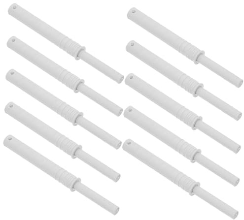 Druckmagnetverschluss 10 Stück für Schranktüren und Schubladentüren | Abs und Magnet, Geräuscharmer Schließmechanismus, Automatische Rückstellung, für Küche und Bücherregal