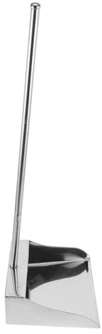 FRCOLOR Recogedor de Basura de Acero Inoxidable de Gran Capacidad Mango Largo Adecuado para Hogares Oficinas y Áreas Comerciales Adecuado para Recoger Escombros Pelo de y Restos de Papel