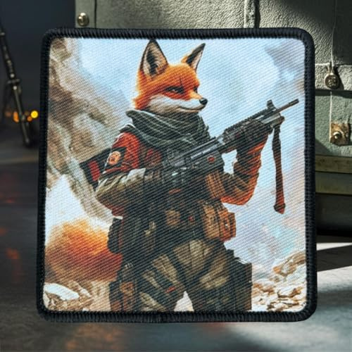 Patches Klett, Fuchs Soldat Patch Emblem Taktisch Moral Hook Loop Aufnäher Applikation Für Kleidung Rucksack Uniform Weste Jacken