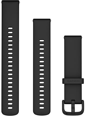 Garmin Schnellwechsel-Armband 20mm, passend für Venu, Venu 2Plus, Venu SQ/ SQ2, vivoactive 3/5/6, vivomove- Serie, Forerunner 55/165/ 245/645, Approach S40/ S42/ S12/ S44/ S50, D2 Air