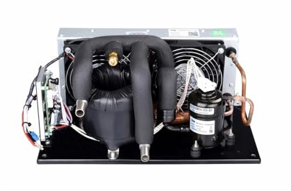 Acondicionador de aire Enfriador de líquido coaxial DV1910E-C, 12 V CC, 130 W de capacidad, refrigerante R134A, compacto y eficiente, for s de ciclo de líquido.