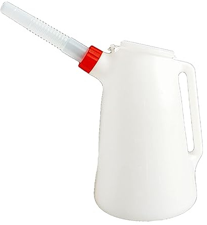 Contenedor de medición con boquilla larga flexible de 2/3/4 litros para medir aceite de cochera para coche o motocicleta