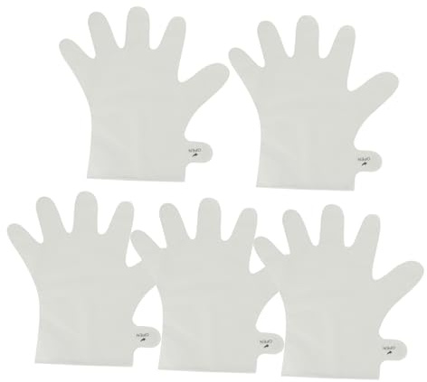 PENIKOKO 5 pièces Masque Mains Exfoliant Hydratant Éliminateurs de Peau Morte et Éclaircissants Soin Doux pour Mains Abîmées et Sèches Kit de Beauté Sans Émulsion