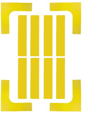Générique Équipement de Marquage de Terrain pour Pickleball | Marqueurs de Terrain Jetables - Accessoires Sportifs Jetables Antidérapants pour Tennis École Salle de Sport