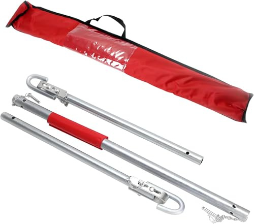 FERNVALE 2 Ton Heavy Duty Tow Bar – 1.8m Sturdy Emergency Tow Pole for Car & Truck – Durable Steel Towing Bar for Breakdown Assistance, Reliable Vehicle Towing