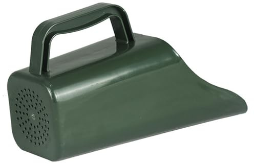 AwnsIMfreien Pala, Pala para Tierra - de Mano Multiusos para Jardinería con Orificios para Tamizar, de Plástico para Tierra para Macetas, Plantas de Interior y Trabajos en el Jardín (Verde Oscuro