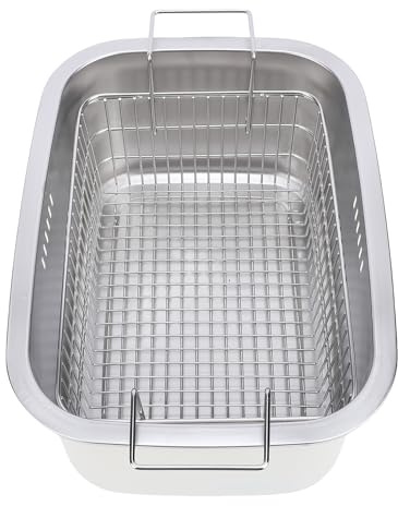 KIMISS Cuenco para Lavar de Acero Inoxidable, Recipiente Multiusos de 7,5 L para Fregadero de Cocina, Lavabo Grande para Lavar Verduras con Escurridor