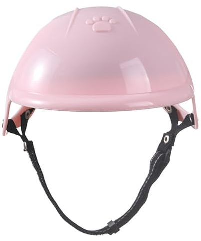 Hundehelm, 15 cm, Schutzhelm aus Polycarbonat, Polyester, verstellbarer Kinnriemen mit Ohrlöchern für sicheren, bequemen Sitz, ideal für Motorrad, Fahrrad, Camping, Reisen