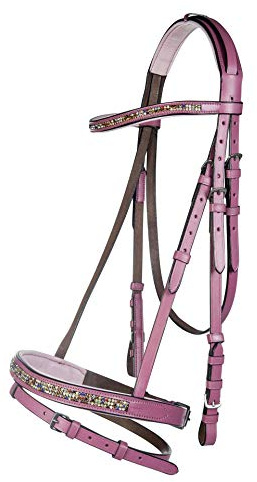 HKM 10185 Reittrense Santa Fe, Little Sister, engl. Reithalfter Rosa Pony Shetty