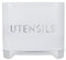 KitchenCraft Lovello Pot à Ustensiles Texturé, 20 x 10 x 18 cm, Blanc