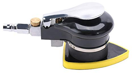 Ponceuse à air Triangle portable 1 pièces 12000 tr/min ponceuse pneumatique à haute vitesse de rotation ponceuse pneumatique pour meulage ponçage polissage(75 * 100 mm)