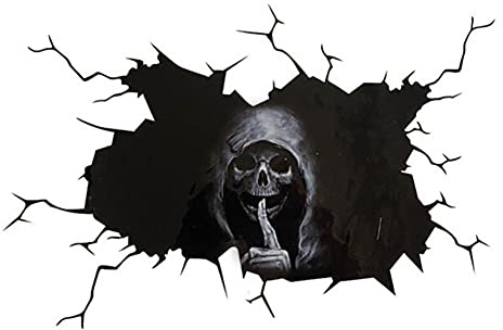 iSpchen Halloween Blutige Aufkleber Horror Totenkopf Autoaufkleber Realistisch Fensteraufkleber Skull Teufel Aufkleber Auto Styling Heckscheibe Aufkleber für Halloween Party Dekoration Sticker