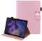 Vkooer Custodia per Samsung Galaxy Tab A8 10,5 Pollice 2021 Cover SM-X200 / X205 Custodia Protettiva Pelle PU Flip Tasca Case con Funzione Supporto per Galaxy Tab A8 2021, Oro rosa