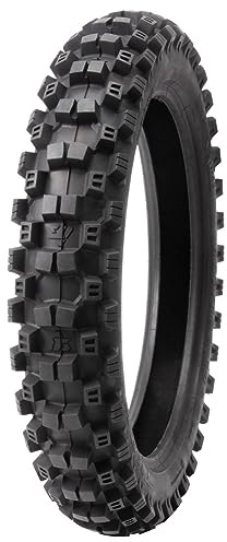 Tusk EMEX T-45® Rear Tire 100/90x19 – Intermediate/Hard Terrain Knobby Dirt Bike Tire for Motocross, Trail, Enduro, and Off-Road Use