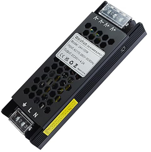 LED Trafo 24V 100W Konstante Spannung LED Trasformatore AC 220/230V auf DC 24 Volt 4.2 Ampere Schlankes Netzteil für LED-Streifen und LED-Innenleuchten