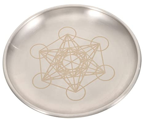 BESPORTBLE Pentagrama Plato De Vela De Pilar Bandejas De Joyería Decoración Boda Portavelas Bandeja Decorativa para Velas Plato De Altar De Candelabros De Boda Planchar Pentágono Accesorios