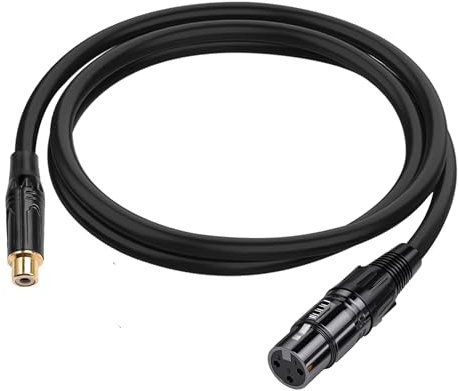 RedYutou XLR to RCA Adapter Cable XLR Female to RCA Female Audio Cable Connector (3FT)