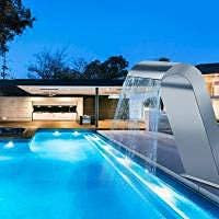 Cascata Piscina Fontana In Piscina Terra Giardino Cascate Esterne In Acciaio Inox Piscina Cascata Fontana Piscina Regalo