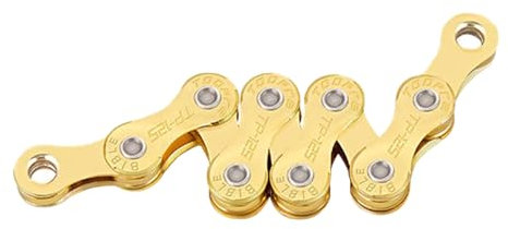 GADAW Cadena de eslabones perdidos reutilizables de acero al carbono para bicicleta, eslabones rápidos, cadena de bicicleta de montaña 114/116 eslabones