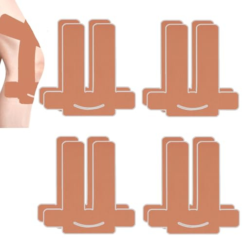 NELLHOMY 8Pcs Kinesiotapes Knie Vorgeschnitten, Kinesiologie Tape | Sport Knie,Precut Tape Knie,Wasserfestes & Elastisches Physio Tape für Knieschmerzen