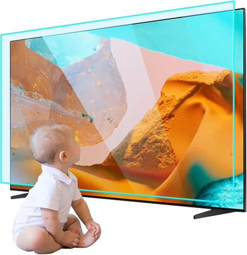 Pellicola Protettiva Antiriflesso Opaca per TV da 32 A 75 Pollici, Anti Luce Blu/AntiGraffio, Adatta A Schermi LCD, LED, OLED 4K E QLED HDTV, 75 Pollici 1645 X,47 in 1044 X 590mm