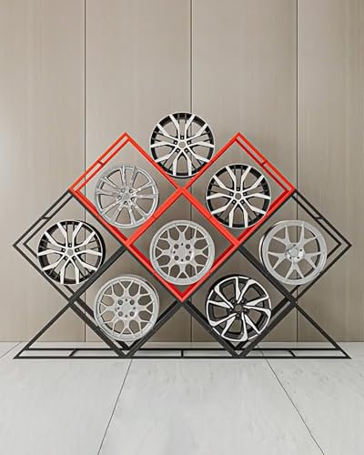 Set di supporti per pneumatici per auto, impilabili, salvaspazio, per organizzazione ed esposizione dell'officina