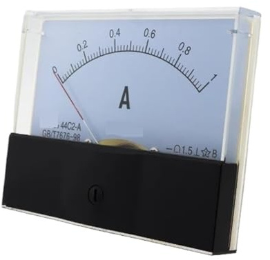 Amperometro analogico 44C2 Amperometro DC analogico pannello puntatore 1A 3A 5A 10A 15A 20A 30A 50A 75A 100A 150A 300A 450A 500A 600A 800A 1000A Amperometro(400A 75mV)