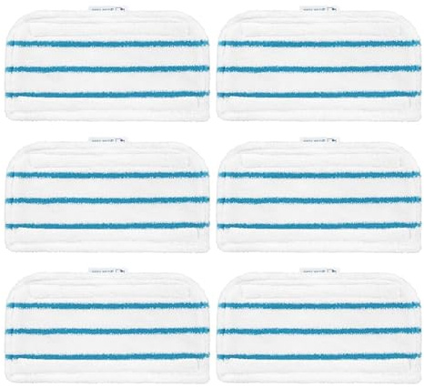 Dampfmopp, Kompatibel Mit Black & Decker, FSM1610/FSM1630/FS 13E5/FS 1321-A9/FSM1616/HSMC1321, Waschbares Wischpad-Zubehör(6pcs)